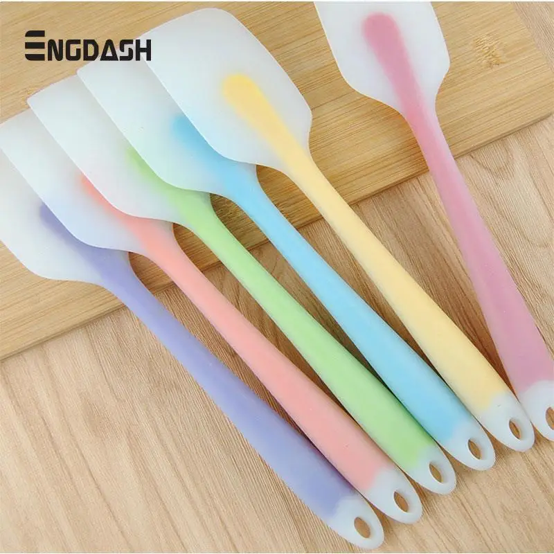 

ENGDASH 1pc Cake Double Silicone Spatula Spoon Baking & Pastry Spatulas Scraper Mixer Dough Butter Ice Cream Scoop Baking Tool
