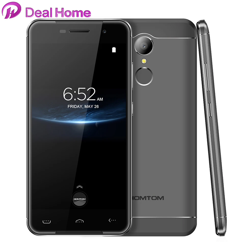 

Homtom HT37 Pro 4G Mobile PhoneDouble Speaker MTK 6737 5.0" HD Android 7.0 3GB+32GB 13MP 3000mAh Fingerprint ID Smartphone