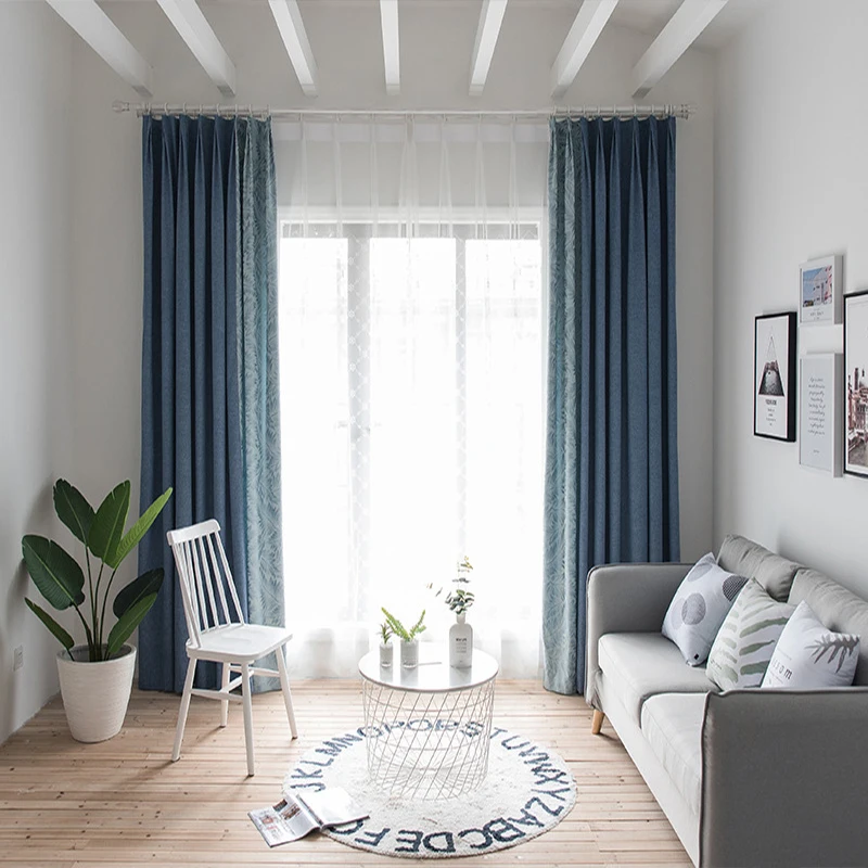 Ycenter uniendo la cortina de estilo moderno cortinas de tratamiento de ventana cortinas de bloqueo de ruido persianas para sala de estar de dormitorio