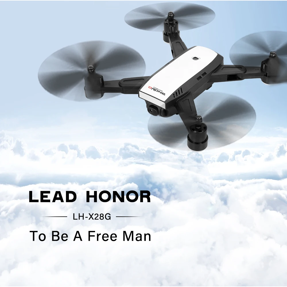 LH-X28G Dron 720P Wifi FPV Adjustable Camera RC Drones for Training GPS Positioning Follow Me Altitude Hold RC Quadcopter