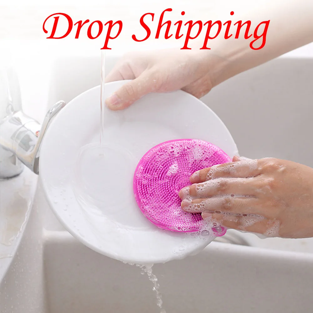 Drop Shipping! Creative Multi function Silicone Dish Bowl Cleaning