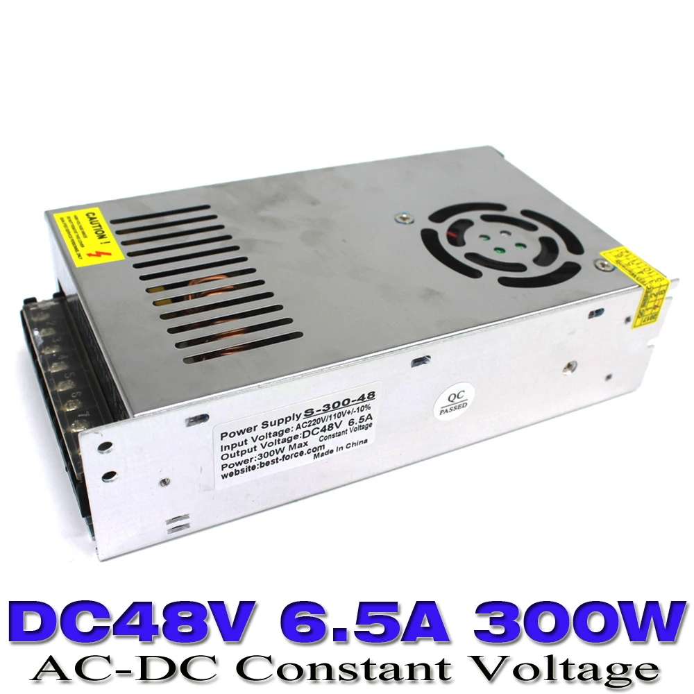 Switching Power Supply 48V DC 6.5A 300W Universal power adapter dc48v unit led Transformer 110V