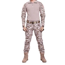 Уличная Мужская тактическая форма Набор Боевая куртка+ брюки W/наколенники и налокотники военные для охоты для пейнтбола комплекты униформы боевые костюмы