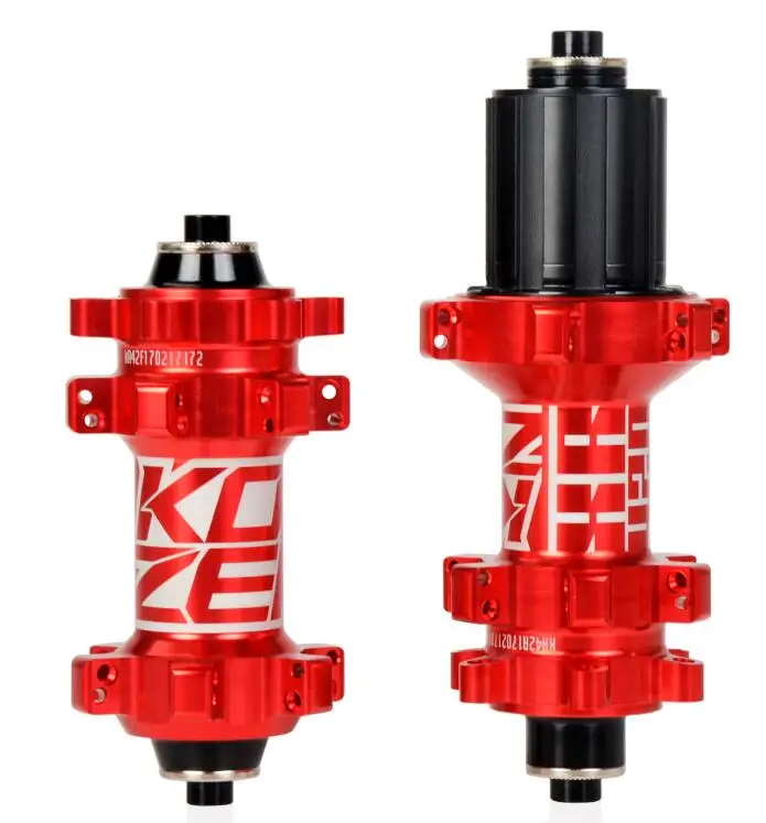 Koozer xr420 горный велосипед HUB 4 Перлин 24 отверстие 6 лапы 72 Кольцо велосипед концентратора аксессуары колеса велосипеда - Цвет: Красный