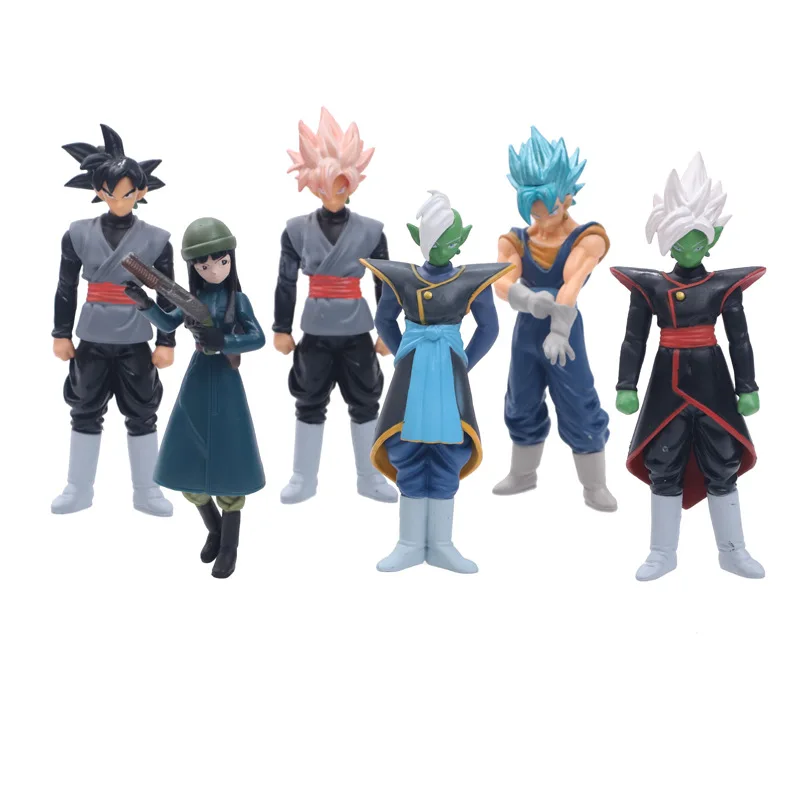 

HKXZM Anime Dragon Ball Super Saiyan Zamasu Goku Black God of Creation Vegetto Mai PVC Figure Collectible Model Toys Gift