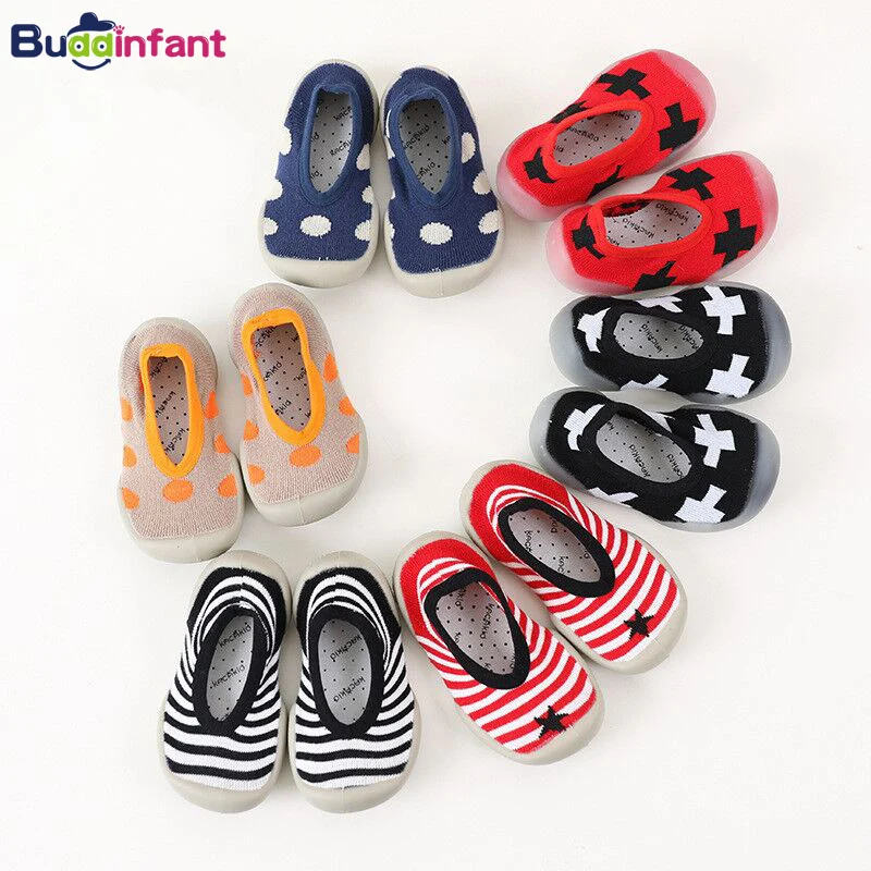 baby socks newborn infant floor shoe socks anti slip striped rubber ...