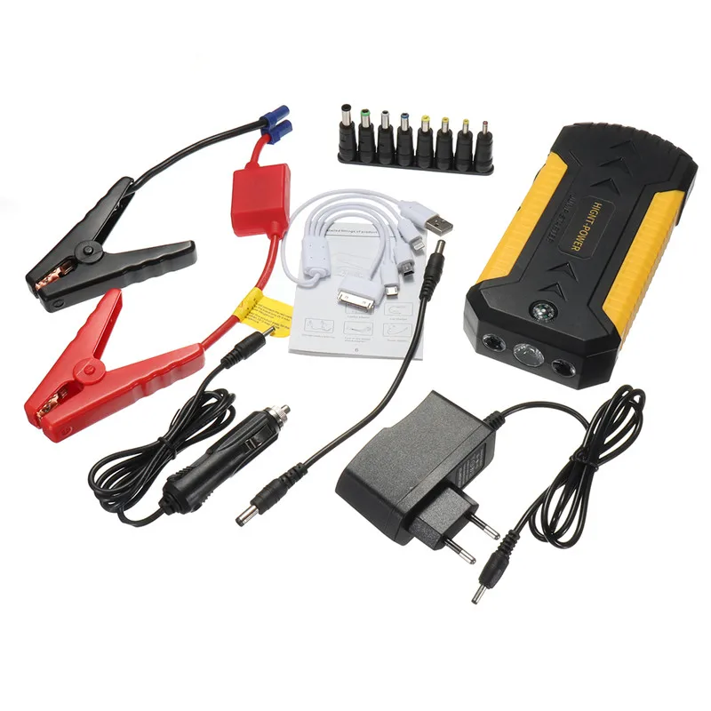 

EU Plug 88000mAh Car Jump Starter 4 USB Emergency Charger Booster Power Bank Battery Durable Quality