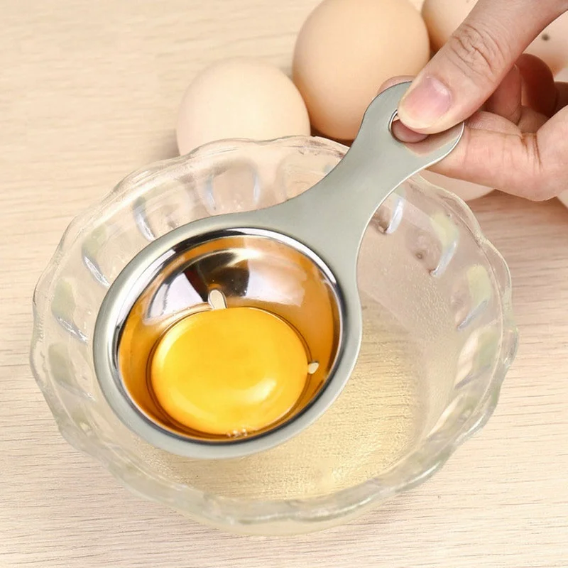1 Pcs Egg Yolk Separator Processing Separation Spoon Funnel Egg White