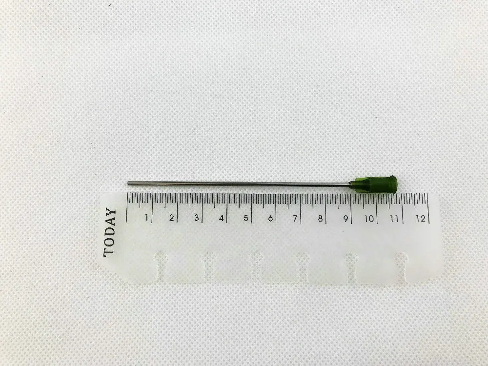 

10 Pack - Dispensing Needle 3.5 inches (90mm) - Blunt Tip Luer Lock (14 Gauge, Olive)