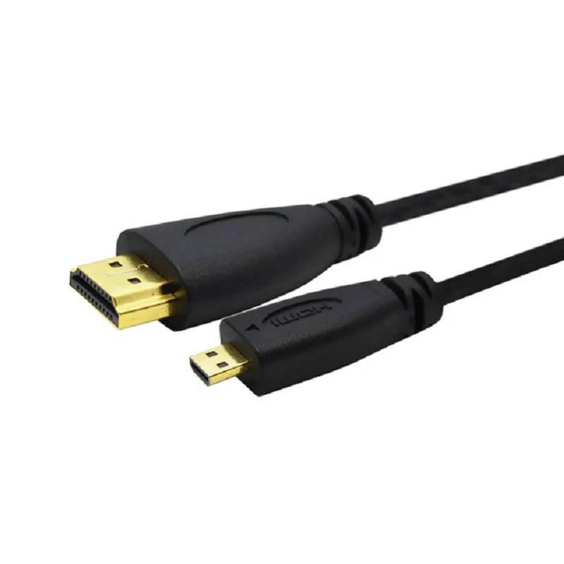 Micro HDMI to HDMI Cable 3ft 1m1.5m 2m 3m 3D 4K*2K Male-Male High Premium Gold-plated HDMI Adapter for Phone Tablet HDTV Camera