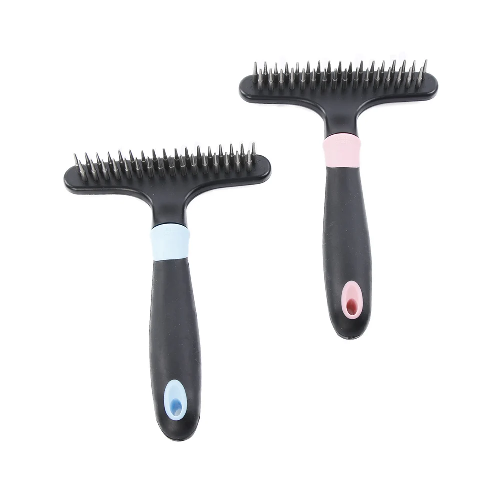 

2 Color Pet Dog Cats Hair Grooming Brush Pet Dog Shedding Comb Trimmer Puppy Kitten Hair Clipper Comb