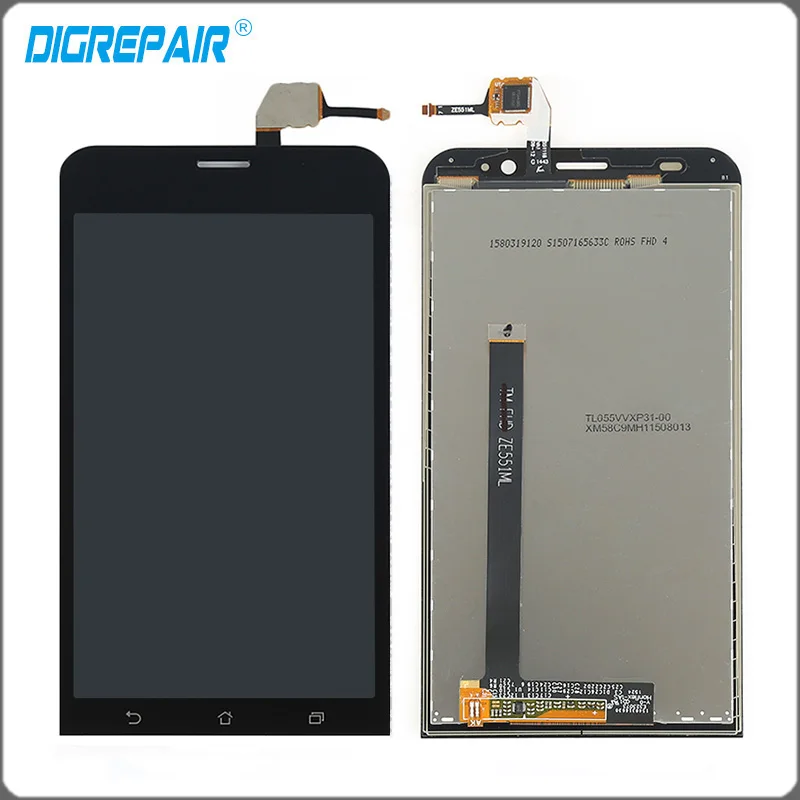 imágenes para 5.5 "pulgadas negro para Asus Zenfone 2 ZE551ML Pantalla LCD Táctil Digitalizador asamblea completo piezas de recambio envío gratis imágenes para 5.5 "pulgadas negro para Asus Zenfone 2 ZE551ML Pantalla LCD Táctil Digitalizador asamblea completo piezas de recambio envío gratis