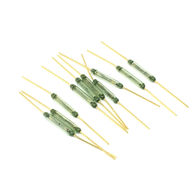 10pcslot MKA14103 reed switch, magnetically controlled magnetic switch 2X14MM normally open  1