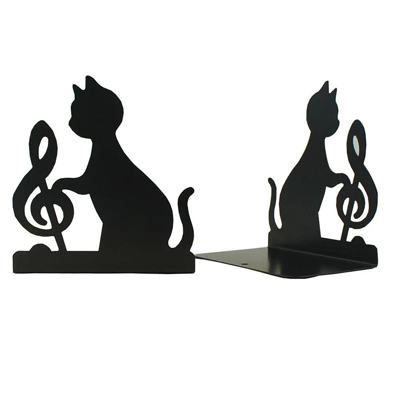 BGCS-книга Нескользящие Bookends Книги по искусству Форзац, 1 пара, (черный)