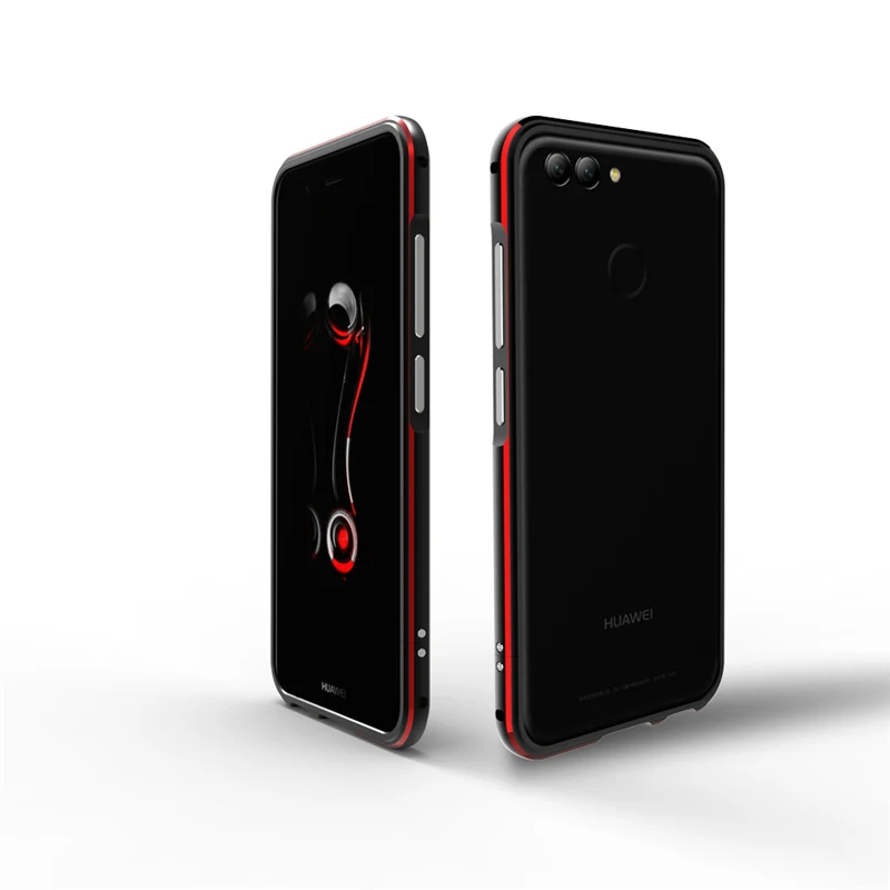 

For Huawei Nova 2i Case Luxury Shockproof Bumper for Huawei Nova 2i Aluminum Metal Frame Case For Huawei Nova2i protective shell