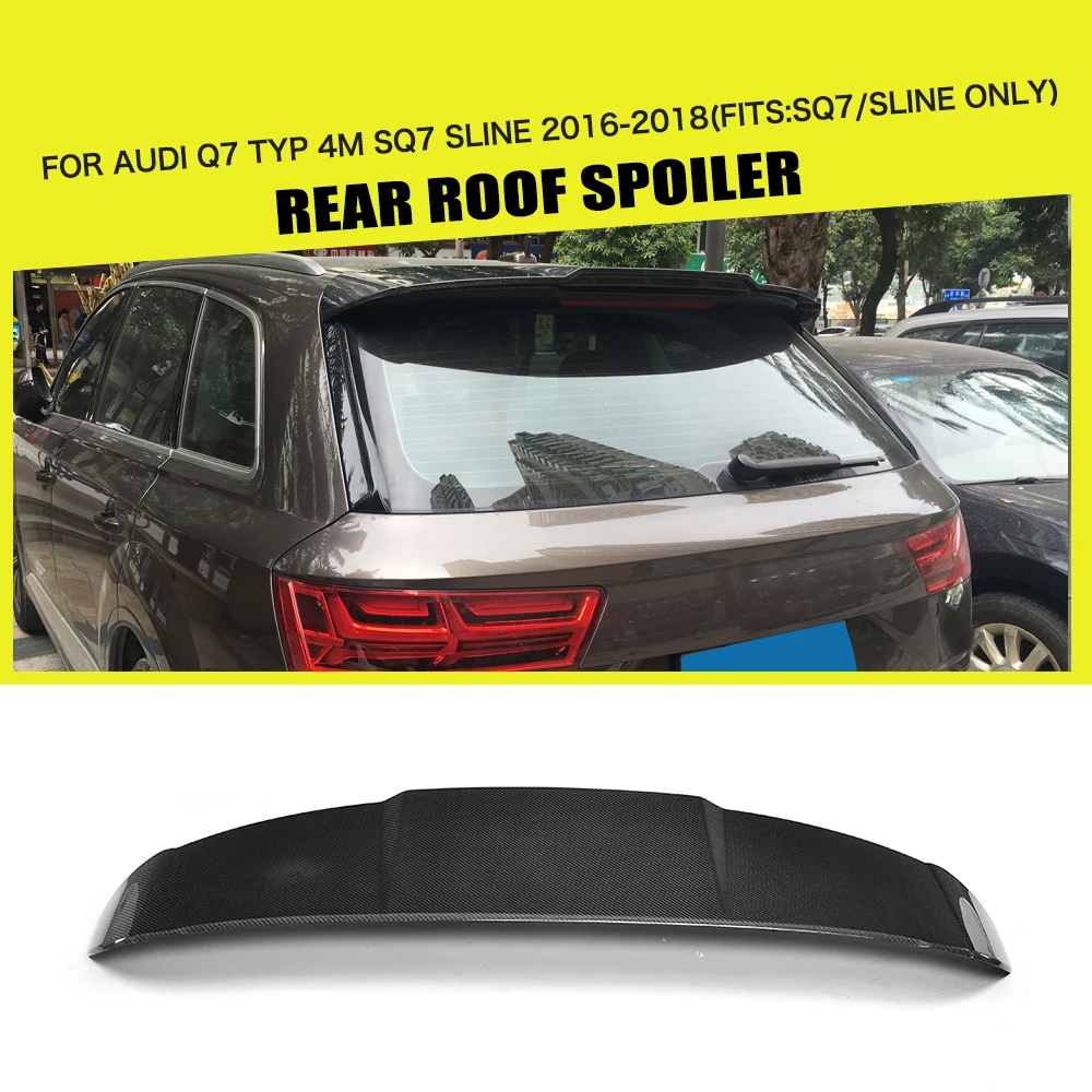 Carbon Fiber / FRP Rear Spoiler Window Wing for Audi Q7 SLINE SQ7 SUV 4