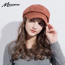 Береты из искусственной кожи кепка газетчика Женские Черные Серые картуз Гольф вождения плоская кепка таксиста плоские унисекс береты восьмиугольная кепка Новинка