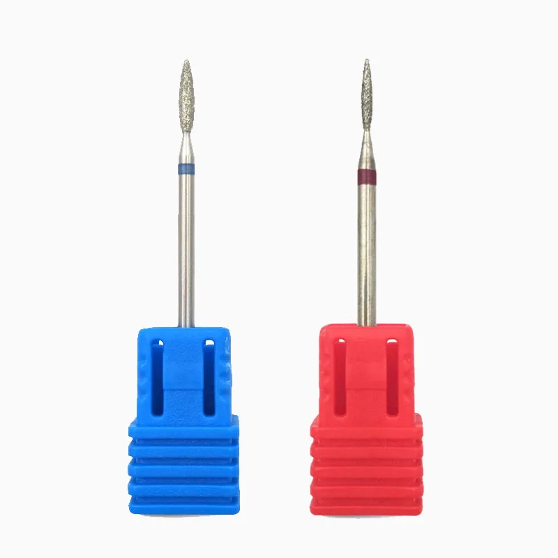 HYTOOS 2 шт. набор алмазных сверл для ногтей 3/3" роторные заусенцы для кутикулы чистые маникюрные наконечники электрические сверла аксессуары инструменты для дизайна ногтей