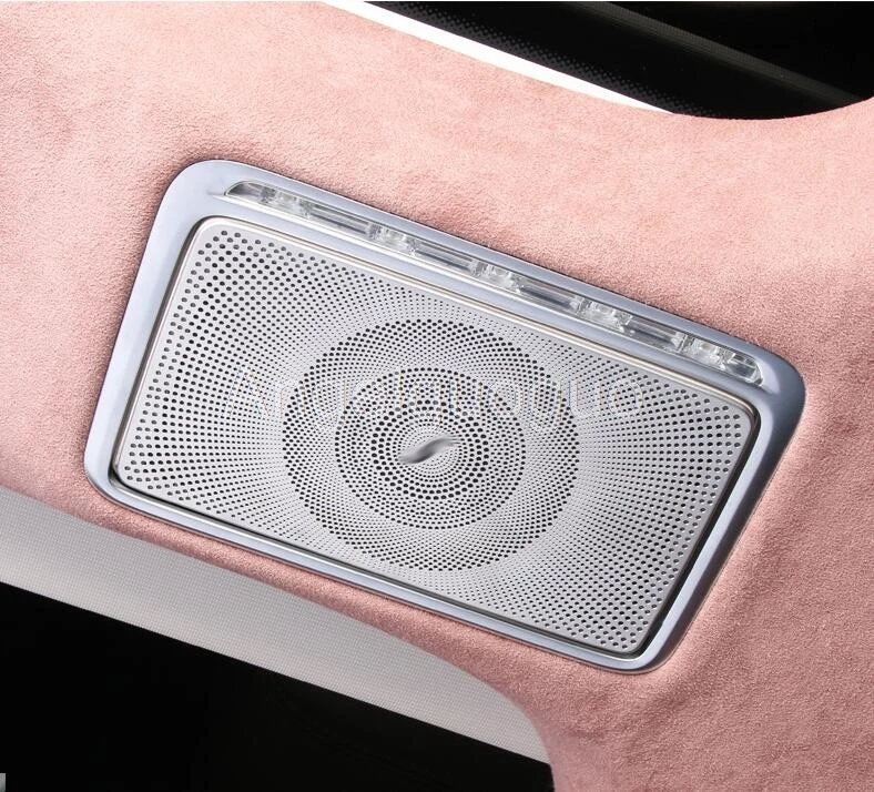 Car Rear Makeup Cosmetic mirror decoration cover sticker For Mercedes