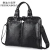 BOLO Business Briefcase Leather Men Bag Computer Laptop Handbag Man Shoulder Bag Messenger Bags Men's Travel Bags Black Brown ► Photo 1/6