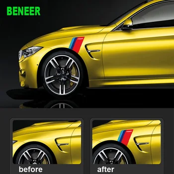 

Lastest design 2pcs KK M power Motosports car style car fender car body sticker for BMW F30 F20 F10 X1 X3 X5 X6 E46 E36 E60 E90