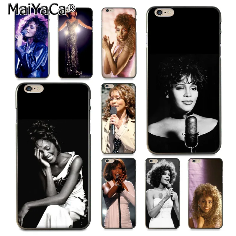 MaiYaCa Whitney Houston ультратонкий жесткий чехол для Apple iPhone 8 7 6 6S Plus X 5 5S SE