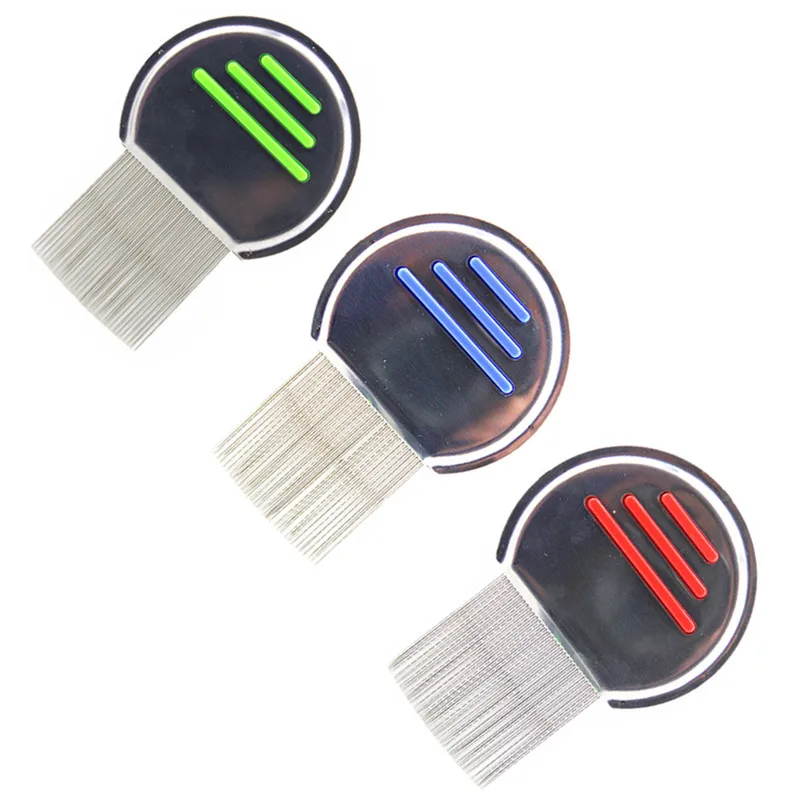 

1pcs High Quality Terminator Lice Comb Nit Free Kids Hair Rid Headlice Stainless Steel Metal Teeth Remove Nit Brush Free Ship