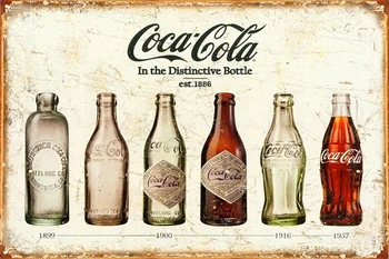 

Custom IN THE DISTINCTIVE BOTTLE EST Stickers 1886 Vintage Tin Sign Bar Pub Wallpaper Home Wall Decor Retro Art Poster #PN#2427#