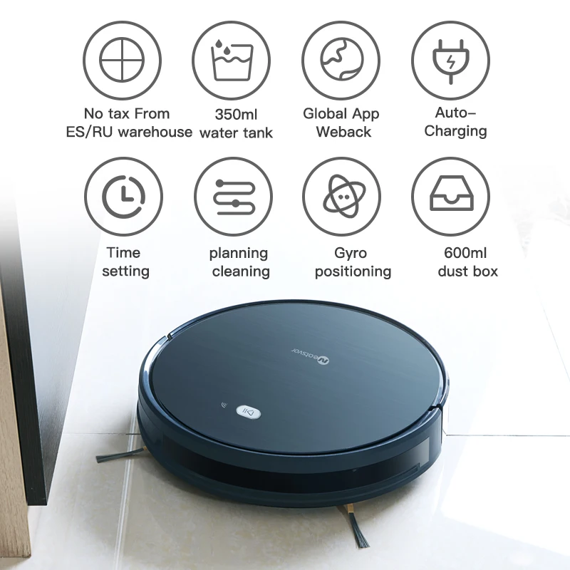 NEATSVOR X500 робот-пылесос 1800PA мощный всасывающий 3 в 1 домашний сухой влажный уборочный робот-пылесос с автоматической зарядкой
