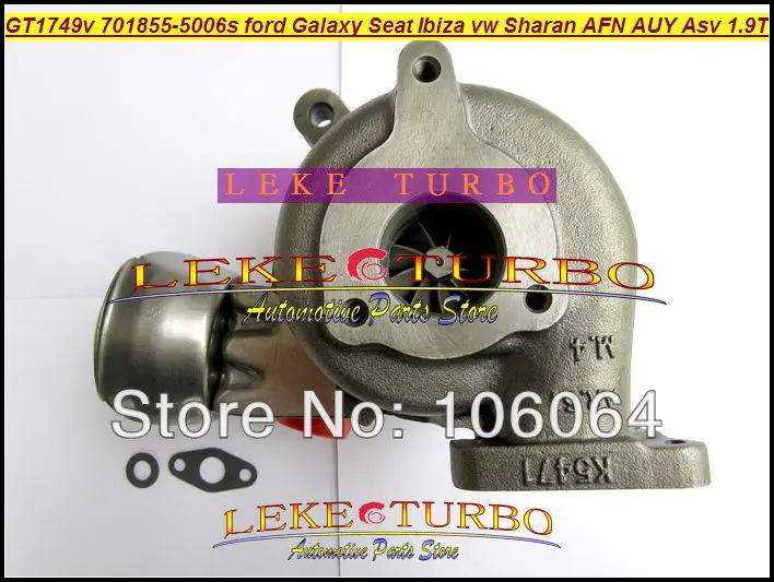 Бесплатная доставка GT1749V 701855 0006 0002 028145702SX Turbo для Ford Galaxy Ibiza VW Sharan AFN AUY ASV AVG 1.9L TDI|ship