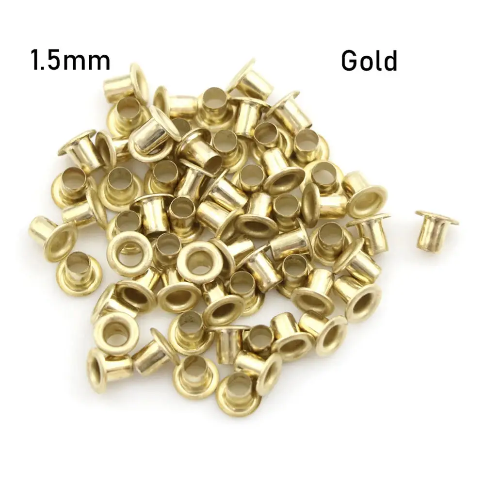 50Pcs Mini Eyelet Buttons for DIY Doll Belt Buckles Metal Buckle Snap Button Bag Shoes Clothes Sewing Accessories 1.5/2.0/2.5mm 7