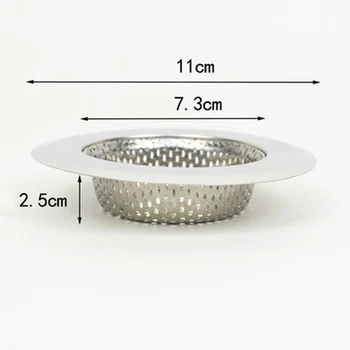 

Stainless Steel Kitchen Sink Strainer Drain Hole Filter Trap Metal Sink Strainer Bath Sink Drain Waste Screen 7cm/9cm/11cm