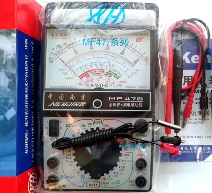 Аналоговый мультиметр KEHUA MF 47B типа/полностью функциональная/цепь переменного
