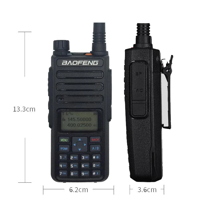 BaoFeng DM-1801 DMR цифровая рация цифровой анолог двойной режим двухстороннее радио УКВ 5 Вт двухдиапазонный Tier I/II трансивер 2 шт