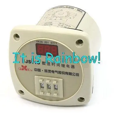 

Free Shipping AC 380V 999 Seconds Digital Electrical Time Delay Relay JS11S