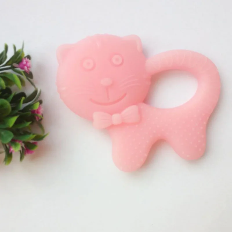 Cat Shape Teether pink