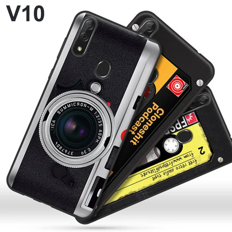 

For ZTE blade V10 case V1000 back cover retro Painted soft TPU phone cases For ZTE V10 V 10 Protective Shell blade V10 coque bag