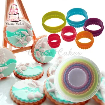 

Cupcake Circle Shape Cookie Cutter Set Cupcake Mold Plastic Plastic Mold Cookie Cutter Biscuit Stamp Cake Decorations Tool C163