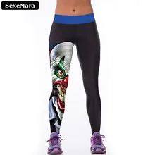 Высококачественный sexemara злой клоун Леггинсы для женщин мультфильм повседневные эластичные леггинсы обтягивающие удобные Молодежные фитнес брюки F1518
