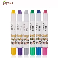 Красота Девушка Горячие радостные металла цвет ing мелки одноразовые волосы красящая ручка Парикмахерские 6 цветов Набор Oct 27