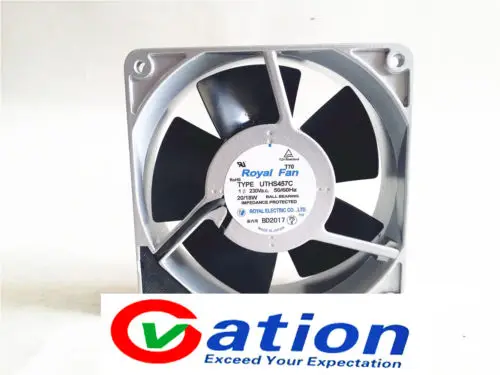 Computer Cooling Case Fan For Royal Fan UTHS457C All-metal high-temperature fan 230VAC 20/18W 120*120*38MM Computer Accessories Computer Cooling Case Fan For Royal Fan UTHS457C All-metal high-temperature fan 230VAC 20/18W 120*120*38MM Computer Accessories
