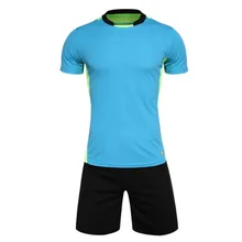 men’s training short sleeve jersey breathable running sets sportswear soccer team football kits adult DIY logo good quality A15