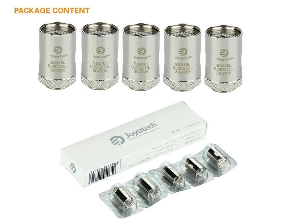 5pcs Joyetech NotchCoil DL Head for Cuboid Mi1