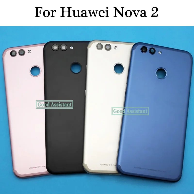 Для huawei Nova 2 PIC-AL00 PIC-L09 PIC-L29 PIC-TL00 PIC-LX9 задняя Батарея крышка дверца батарейного Корпус чехол сзади Стекло запчасти