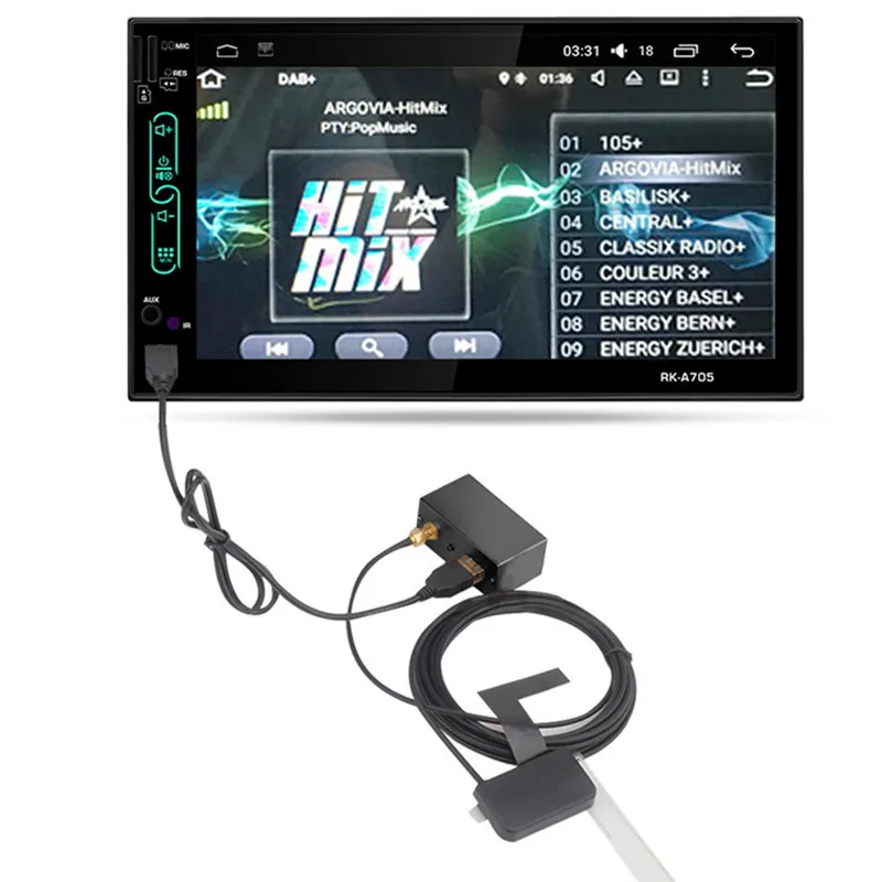 

Universal DAB+ USB Dongle With Antenna For After Market Android Auto Player 4.4 5.1 6.0 7.1 DAB+ App Ready For Europe Australia