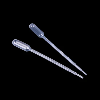 

100Pcs 1ML Pipettes Disposable Plastic Graduated Pasteur Pipette Dropper Polyethylene Available