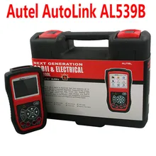 100% первоначально AUTEL автоссылка AL539B OBDII и инструмент тестирования с аво метр расширенный AL539 автоинструмент сканирования DHL бесплатная доставка