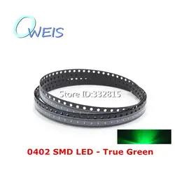 100 шт. SMD LED 0402 светодиод диоды супер яркий True Зеленая лампа (0402 = 1005) smlp13ec8tt86 Бесплатная доставка