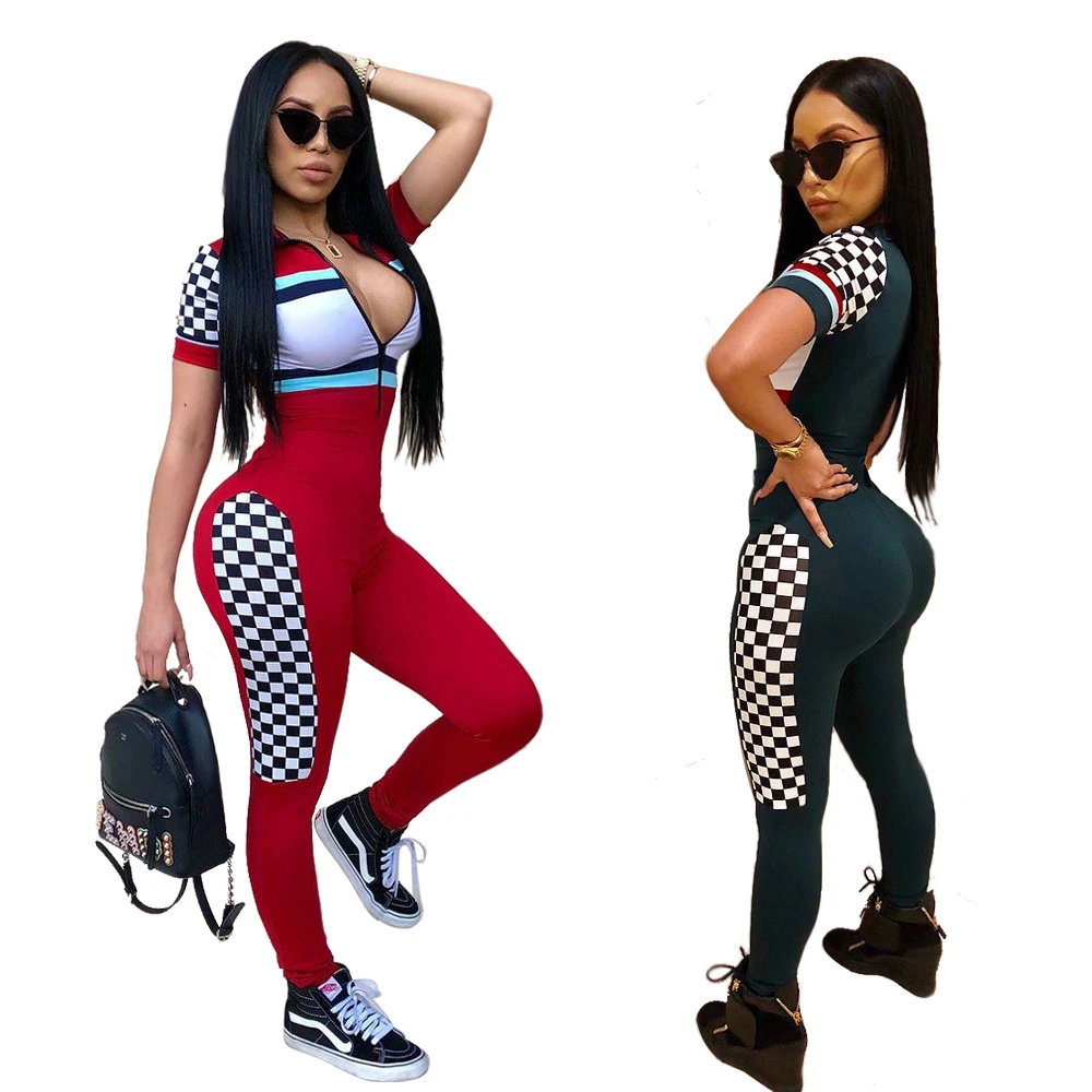 2018 Summer Rompers Women Jumpsuit Sexy Deep V Neck Women Playsuit Mesh Patchwork Bodycon Summer Jumpsuit Backless