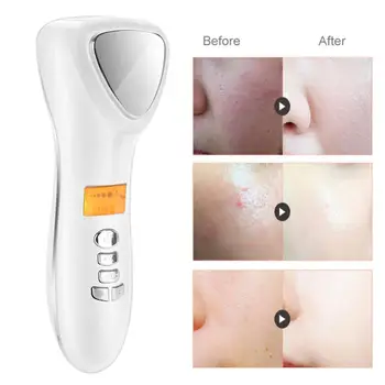 

Ultrasonic LED Hot Cold Hammer Skin Care Machine Acne Removal Anti-aging Facial Lifting Vibration Massager Face Care Beauty